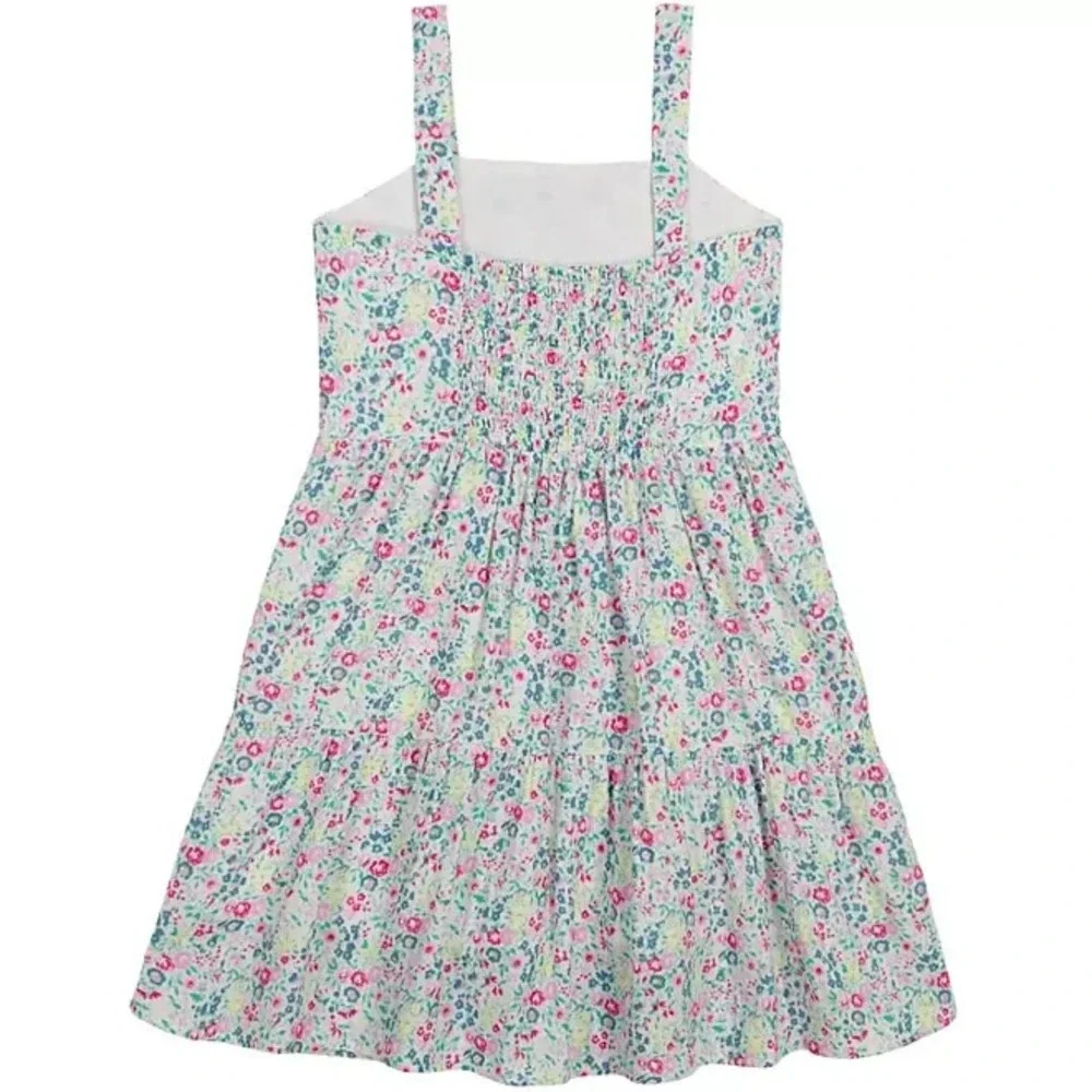 Gap Kids Girls Floral Woven Summer Dress Square Neck Sleeveless XL 14/16